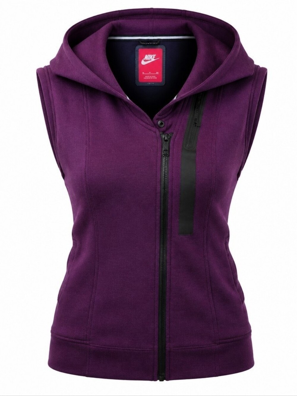 Nike Women’s Sleeveless Hooded Zip Vest - Purple